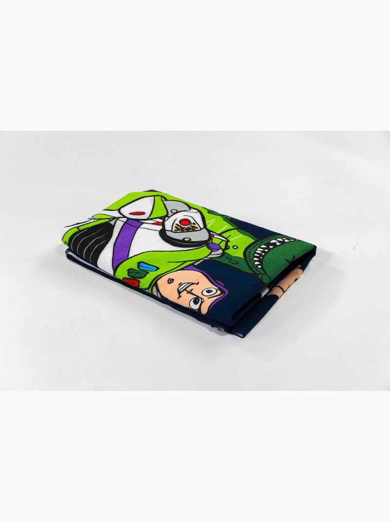 Toalla de Playa Infantil Toy Story Disney Pixar 70x140 cm 100% Poliéster Negro Azul - Kiabi