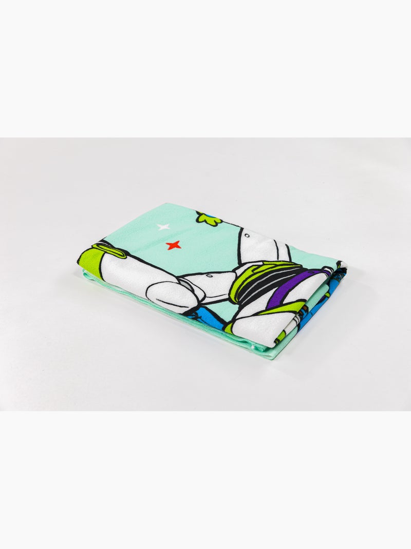 Toalla de Playa Infantil Toy Story Disney Pixar 70x140 cm 100% Poliéster Negro Beige Azul - Kiabi
