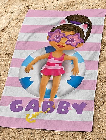 Toalla de playa 'La casa de muñecas de Gabby'