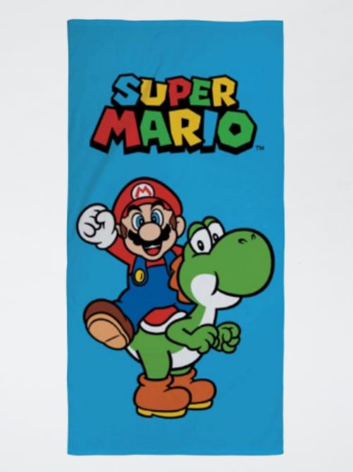 Toalla de playa 'Mario' en algodón 70X120 - Kiabi Toalla de playa 'Mario' en algodón 70X120 - Kiabi
