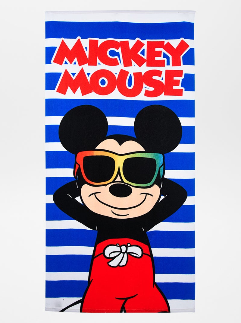 Toalla de playa 'Mickey' azul - Kiabi