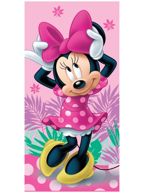 Toalla de playa minnie 100 % algodón estampado de lunares - Kiabi Toalla de playa minnie 100 % algodón estampado de lunares - Kiabi