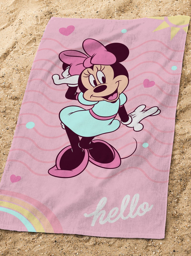 Toalla de playa 'Minnie' ROSA - Kiabi