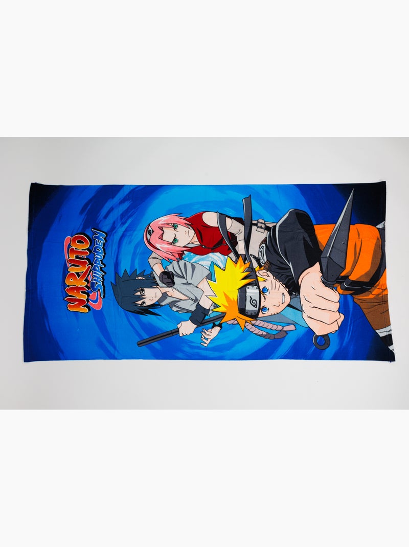 Toalla de Playa Naruto Shippuden 70x140 cm 100% Poliéster Negro Azul Negro - Kiabi