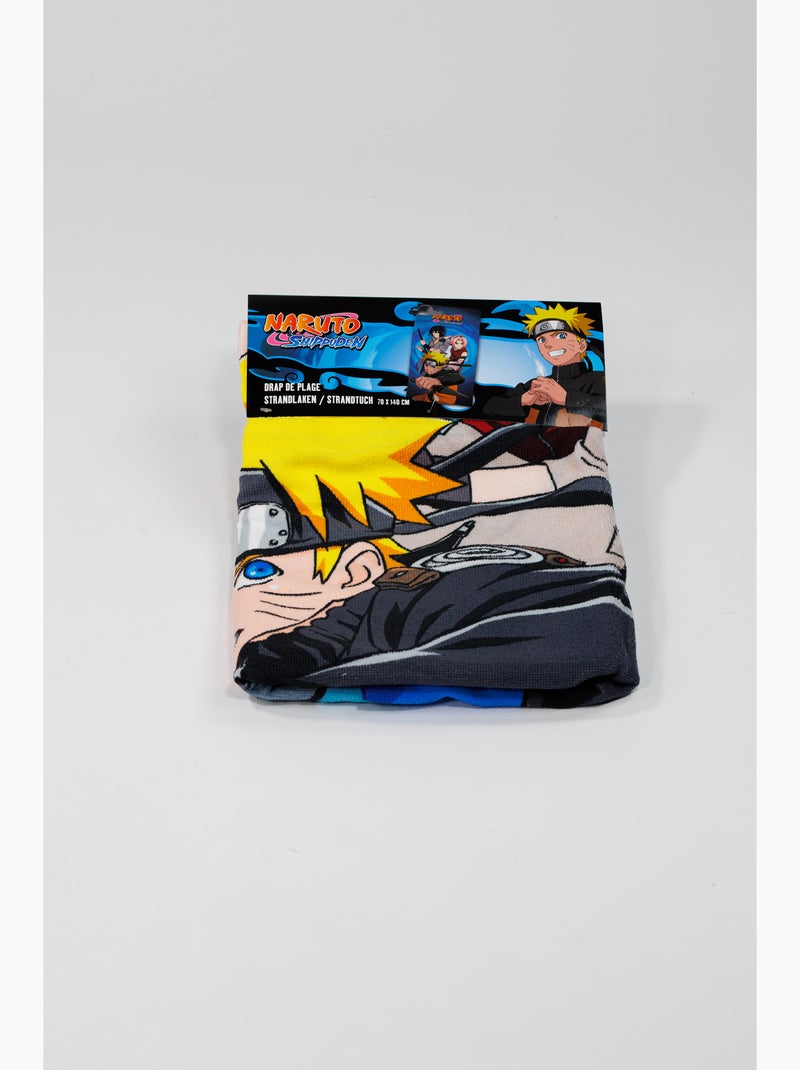 Toalla de Playa Naruto Shippuden 70x140 cm 100% Poliéster Negro Azul Negro - Kiabi
