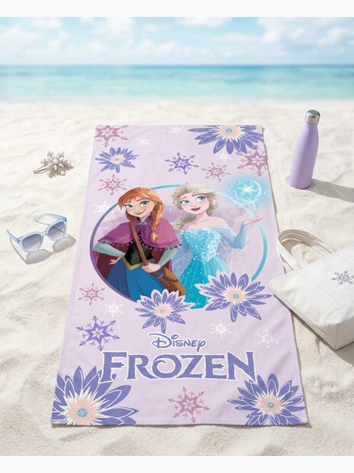 Toalla de Playa Niña Frozen Disney 70x140 cm 100% Algodón - Kiabi