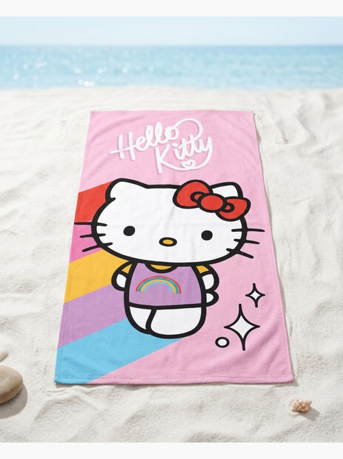 Toalla de Playa Niña Hello Kitty Sanrio 70x140 cm 100% Poliéster - Kiabi