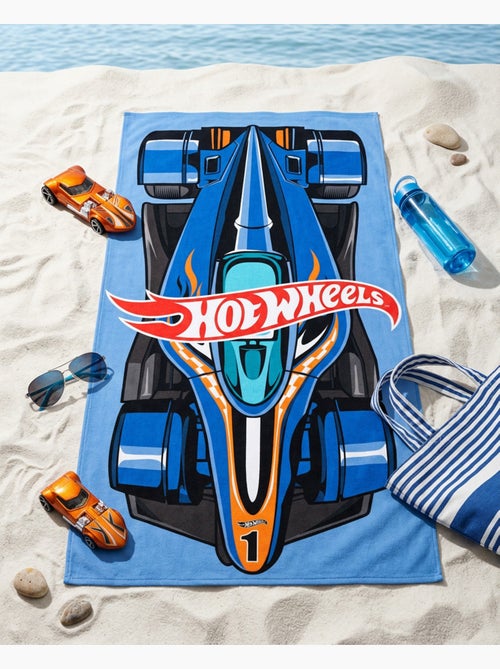 Toalla de Playa Niño Hot Wheels 70x140 cm 100% Poliéster - Kiabi