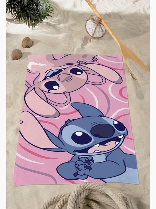 Toalla de Playa Stitch & Angel Disney 70x140 cm 100% Poliéster - Kiabi Toalla de Playa Stitch & Angel Disney 70x140 cm 100% Poliéster - Kiabi