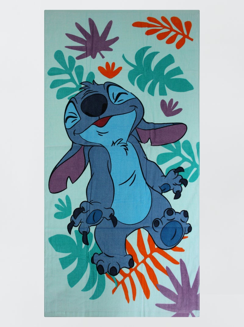 Toalla de playa 'Stitch' azul - Kiabi
