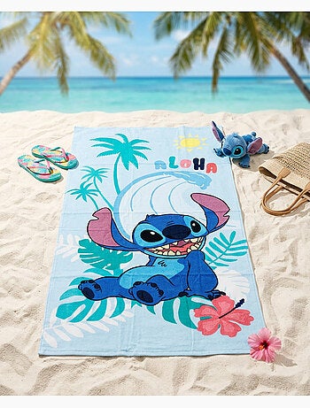 Toalla de Playa Stitch Disney 70x140 cm 100% Algodón