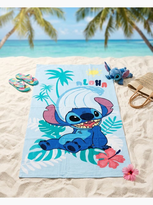 Toalla de Playa Stitch Disney 70x140 cm 100% Algodón - Kiabi