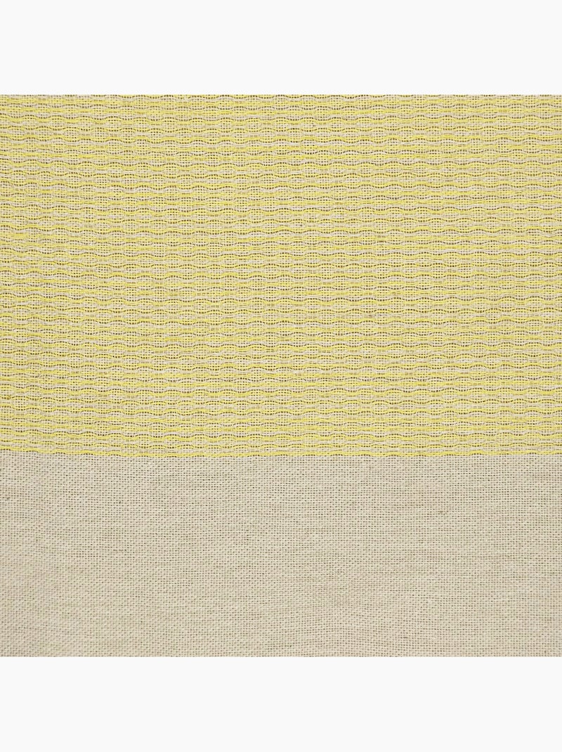 Toalla fouta de algodón reciclado | Reva Amarillo claro - Kiabi