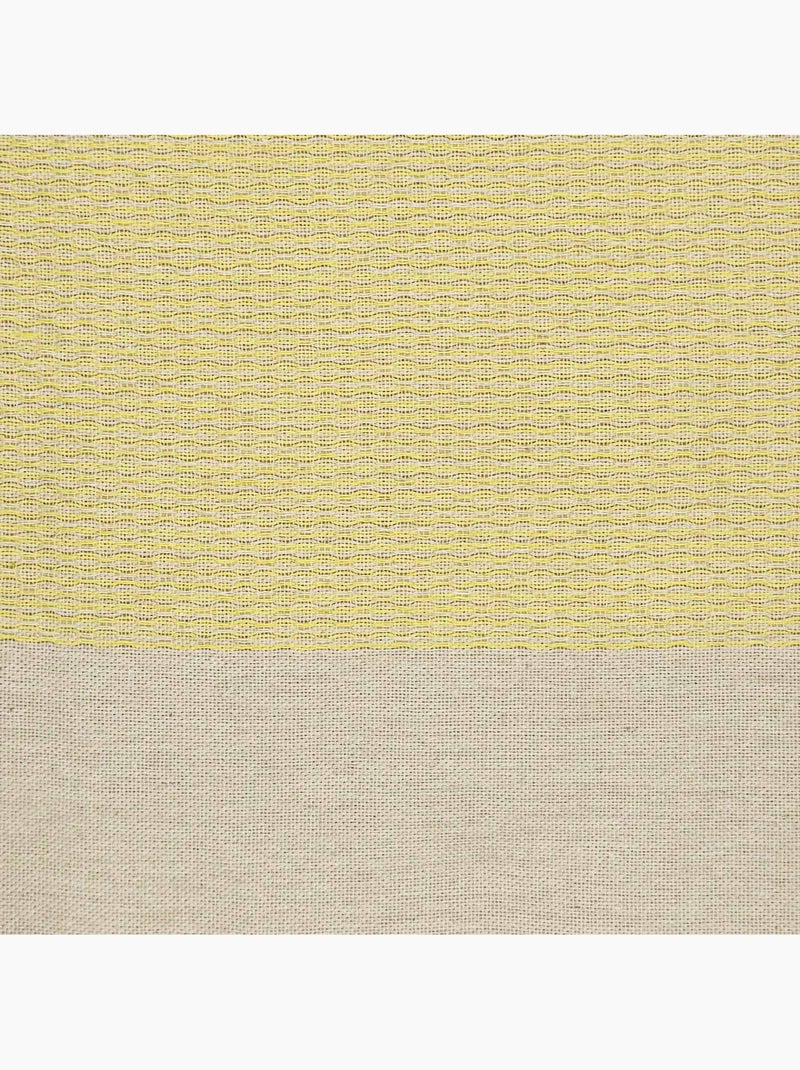 Toalla fouta de algodón reciclado | Reva Amarillo claro - Kiabi