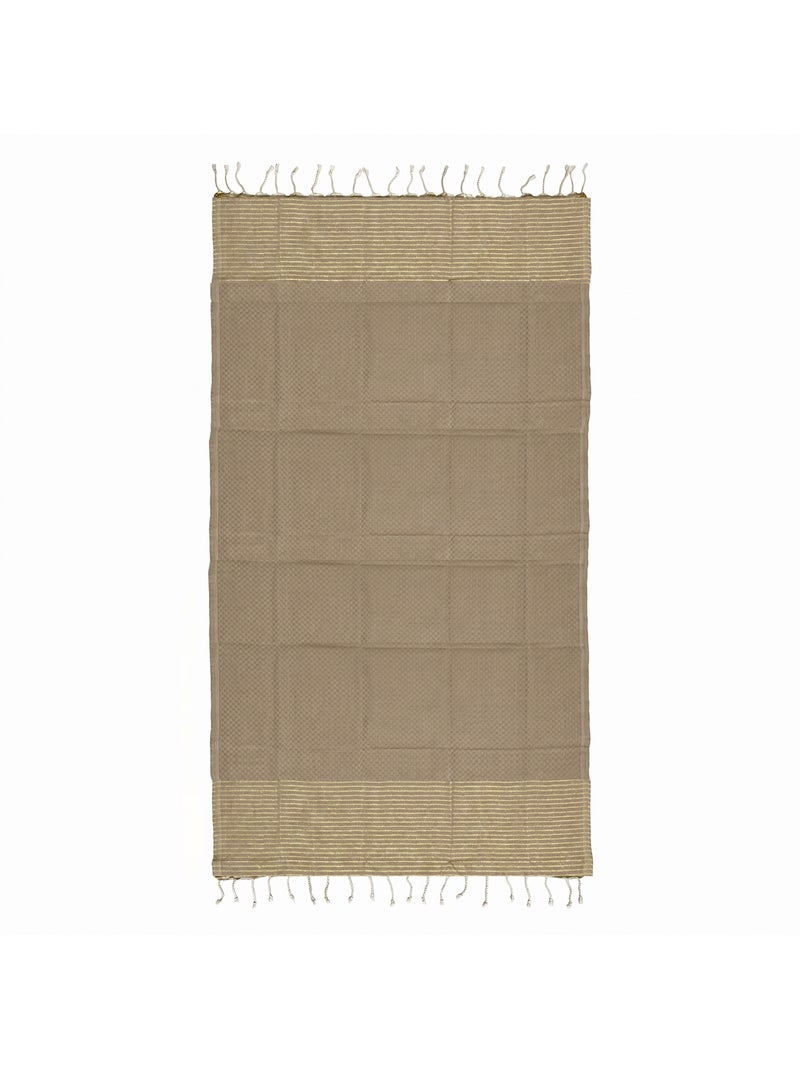 Toalla fouta de algodón reciclado | Reva Beige - Kiabi