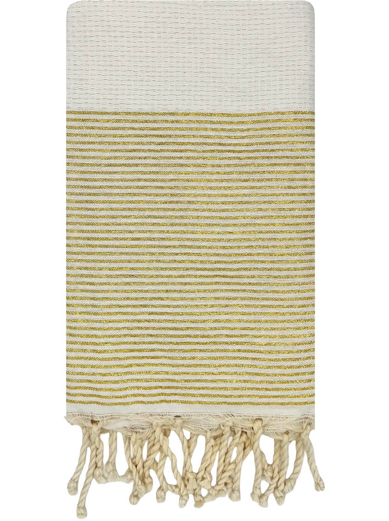 Toalla fouta de algodón reciclado | Reva Blanco - Kiabi