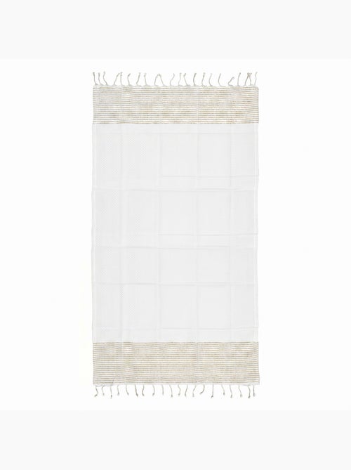 Toalla fouta de algodón reciclado | Reva - Kiabi Toalla fouta de algodón reciclado | Reva - Kiabi