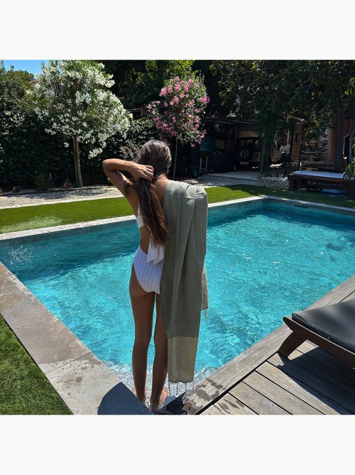 Toalla fouta de algodón reciclado | Reva - Kiabi Toalla fouta de algodón reciclado | Reva - Kiabi