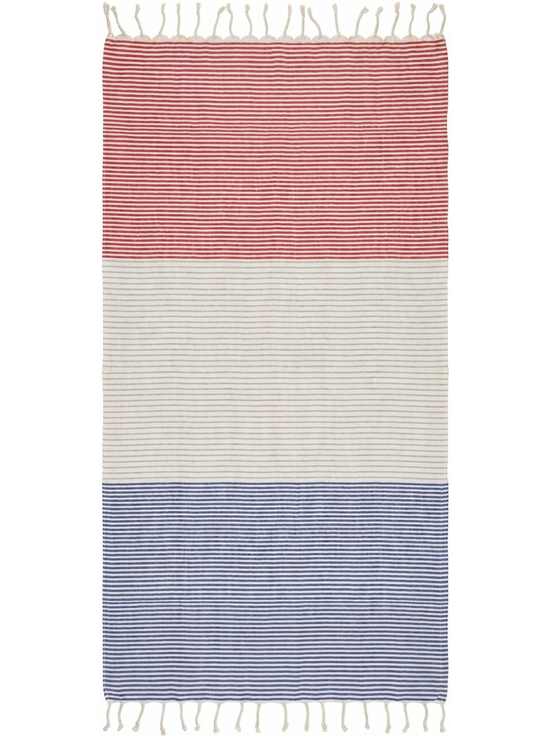 Toalla fouta de algodón reciclado | Reva Multicolor - Kiabi