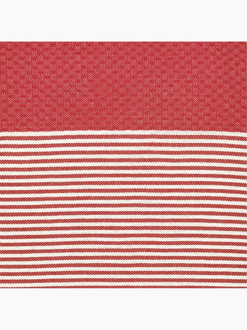 Toalla fouta de algodón reciclado | Reva Rojo - Kiabi