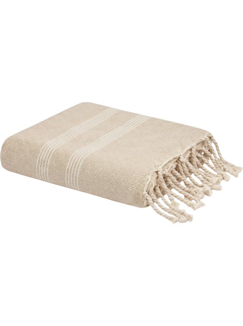 Toalla fouta jacquard diamante algodón reciclado sicilia | Reva - Kiabi