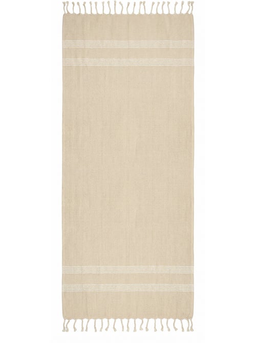 Toalla fouta jacquard diamante algodón reciclado sicilia | Reva - Kiabi