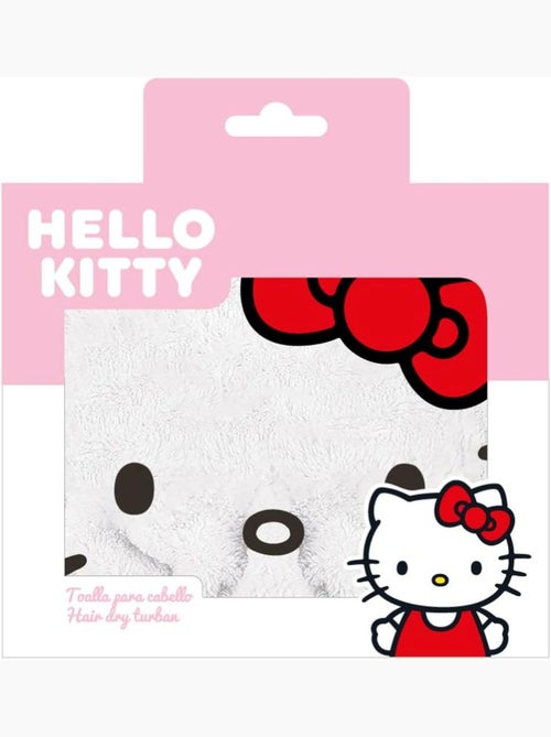 Toalla para el cabello de microfibra Hello Kitty niño y mujer, secado rápido - Kiabi