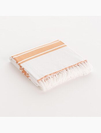 Toalla pareo de playa, tejido en relieve, Fouta - Gamusi.