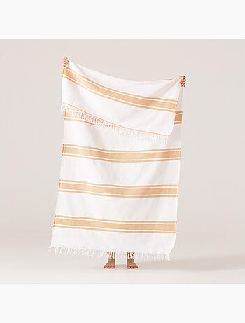 Toalla pareo de playa, tejido en relieve, Fouta - Gamusi.