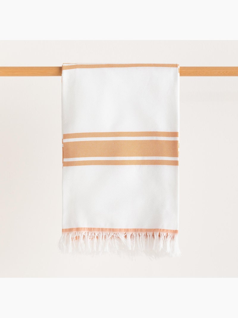 Toalla pareo de playa, tejido en relieve, Fouta - Gamusi. Amarillo - Kiabi