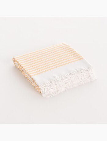 Toalla pareo de playa, tejido en relieve, Fouta - Gamusi.