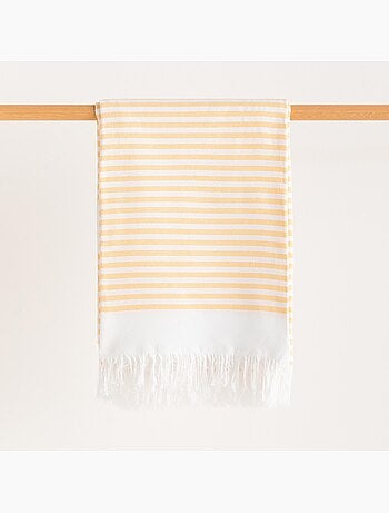 Toalla pareo de playa, tejido en relieve, Fouta - Gamusi.