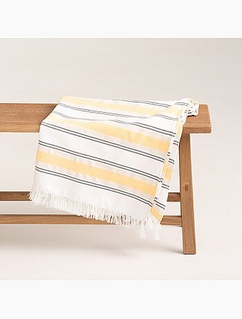 Toalla pareo de playa, tejido en relieve, Fouta - Gamusi.