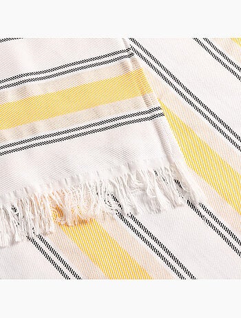 Toalla pareo de playa, tejido en relieve, Fouta - Gamusi.