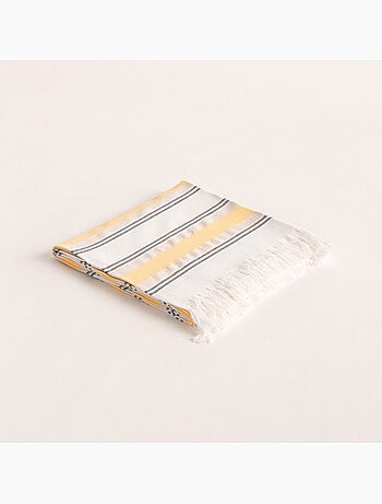 Toalla pareo de playa, tejido en relieve, Fouta - Gamusi.