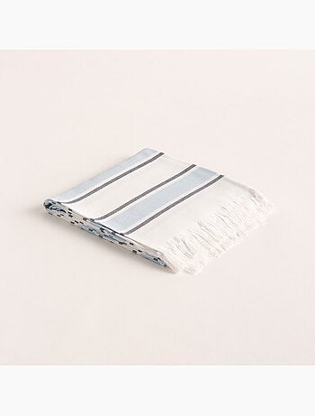 Toalla pareo de playa, tejido en relieve, Fouta - Gamusi.