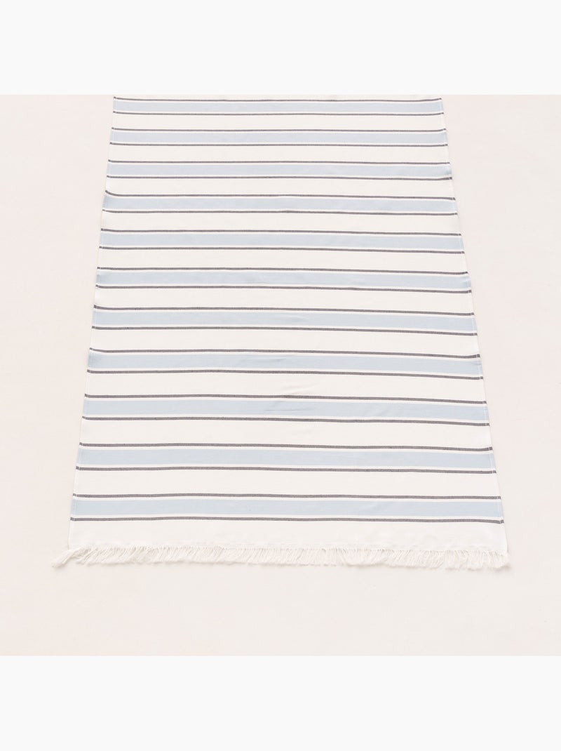 Toalla pareo de playa, tejido en relieve, Fouta - Gamusi. Azul cielo - Kiabi