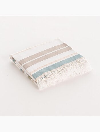 Toalla pareo de playa, tejido en relieve, Fouta - Gamusi.