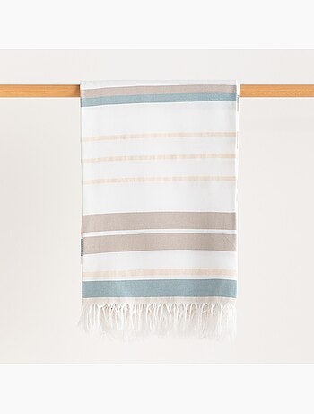Toalla pareo de playa, tejido en relieve, Fouta - Gamusi.