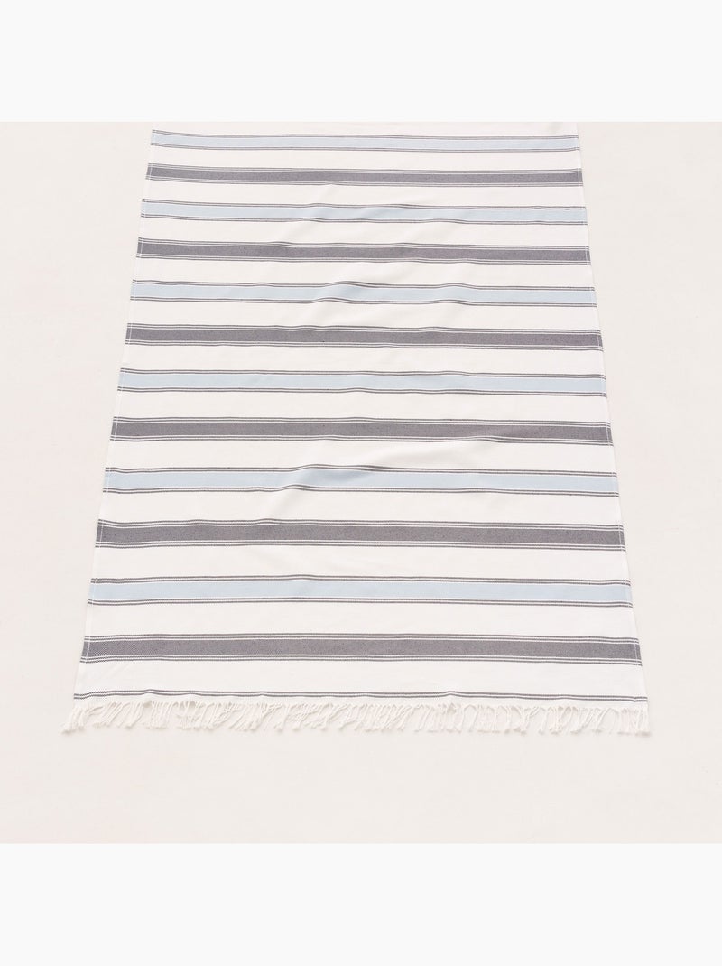 Toalla pareo de playa, tejido en relieve, Fouta - Gamusi. Azul marino - Kiabi