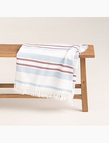 Toalla pareo de playa, tejido en relieve, Fouta - Gamusi.