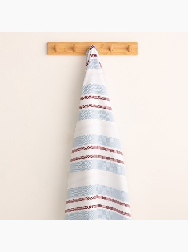 Toalla pareo de playa, tejido en relieve, Fouta - Gamusi. Azul Rojo - Kiabi