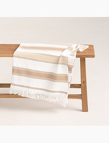 Toalla pareo de playa, tejido en relieve, Fouta - Gamusi.