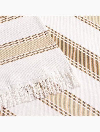 Toalla pareo de playa, tejido en relieve, Fouta - Gamusi.