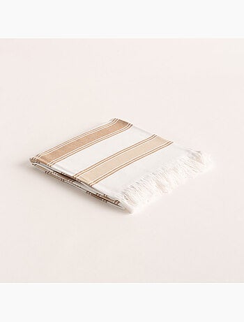 Toalla pareo de playa, tejido en relieve, Fouta - Gamusi.
