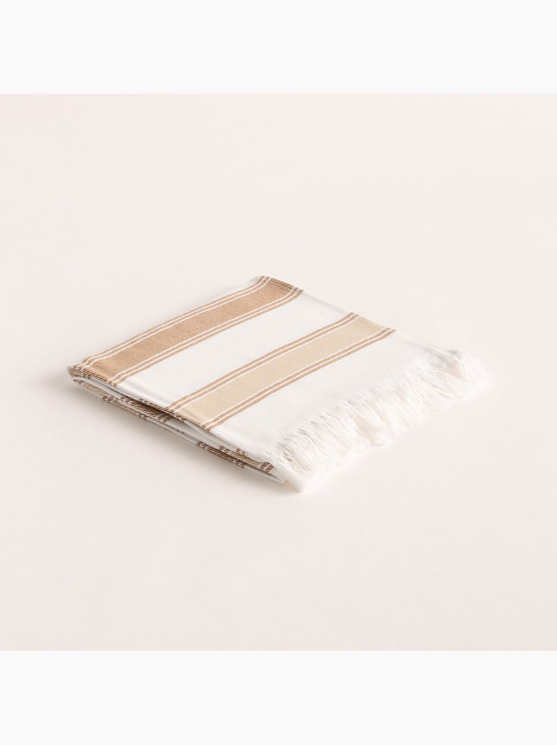 Toalla pareo de playa, tejido en relieve, Fouta - Gamusi. Beige - Kiabi