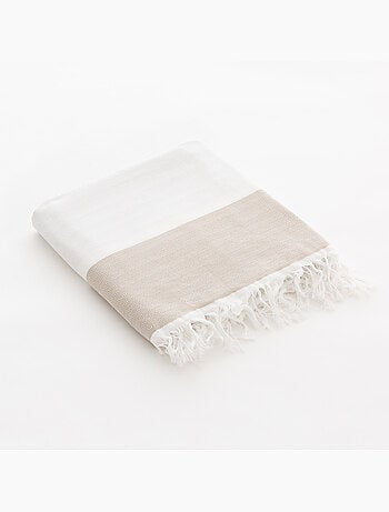 Toalla pareo de playa, tejido en relieve, Fouta - Gamusi.