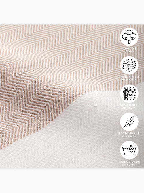 Toalla pareo de playa, tejido en relieve, Fouta - Gamusi. - Kiabi