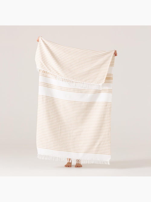 Toalla pareo de playa, tejido en relieve, Fouta - Gamusi. - Kiabi