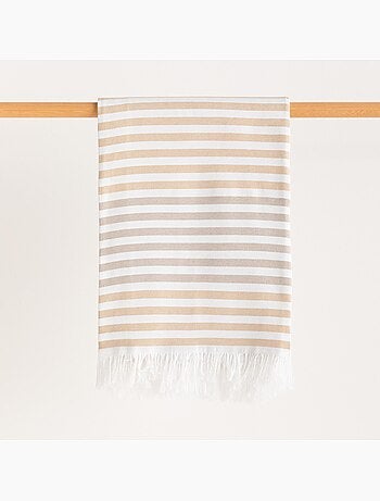 Toalla pareo de playa, tejido en relieve, Fouta - Gamusi.